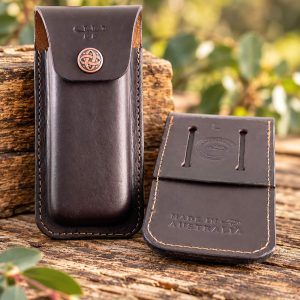 large sizes multi tool or knife pouch in dark brown